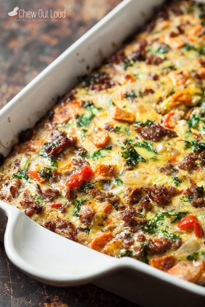 sweet potato sausage egg bake casserole, best potato recipes