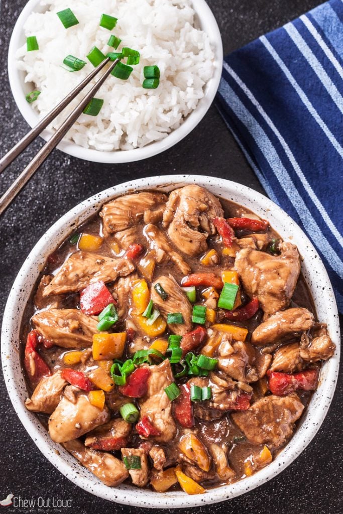 Bowl of Kung Pao Chicken