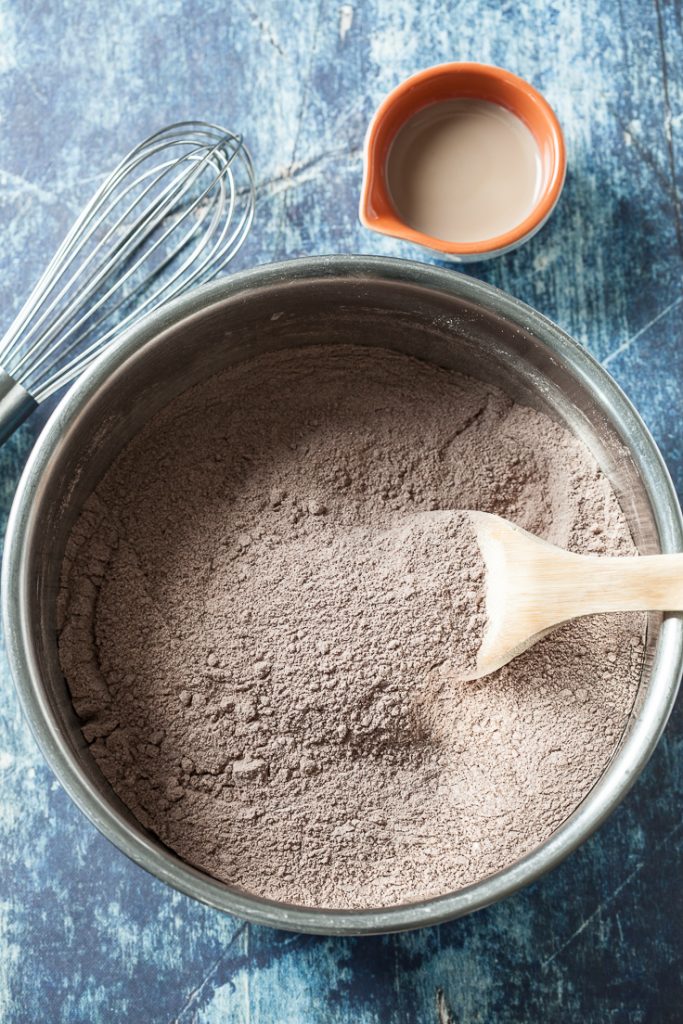 unsweetened cocoa powder in a bowl