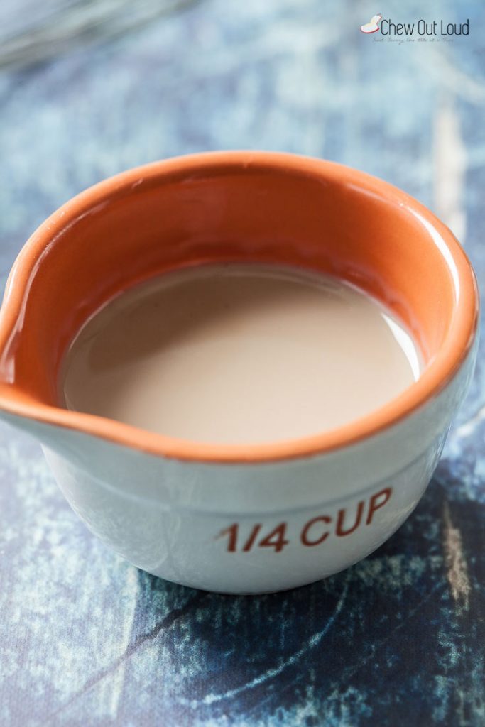 Bailey's irish cream in a 1/4 cup measuring cup