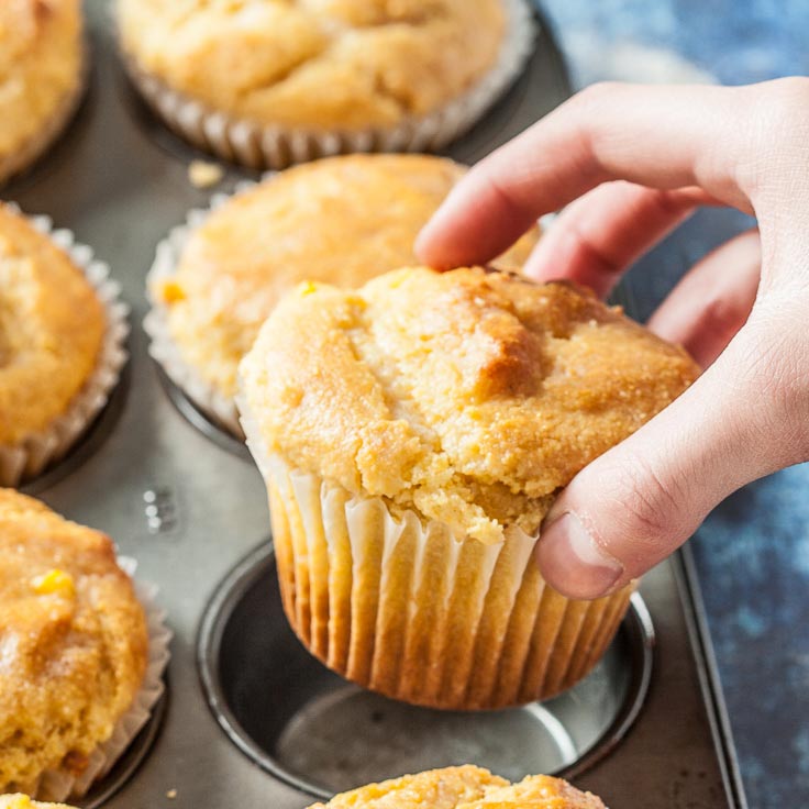 Honey Cornbread Muffins