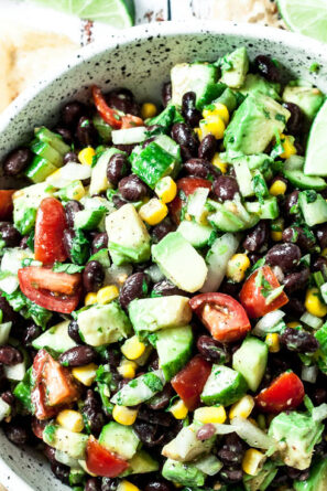 Avocado Black Bean Salad with Corn