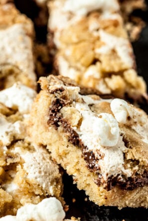 Close-up S'mores Bars