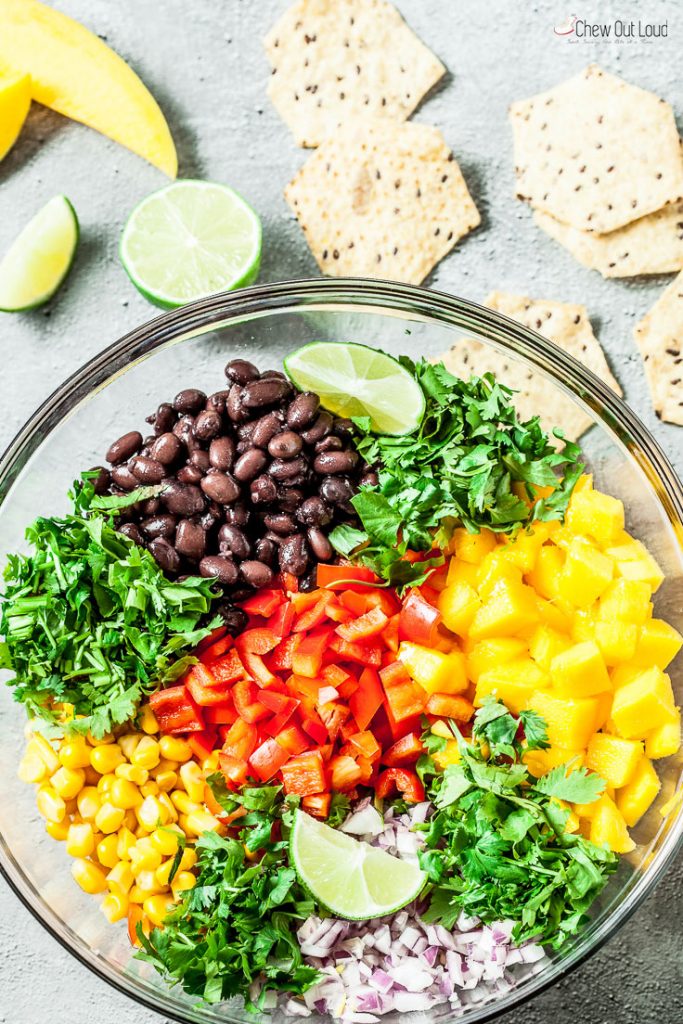 mango black bean salsa dip mango salsa black bean dip