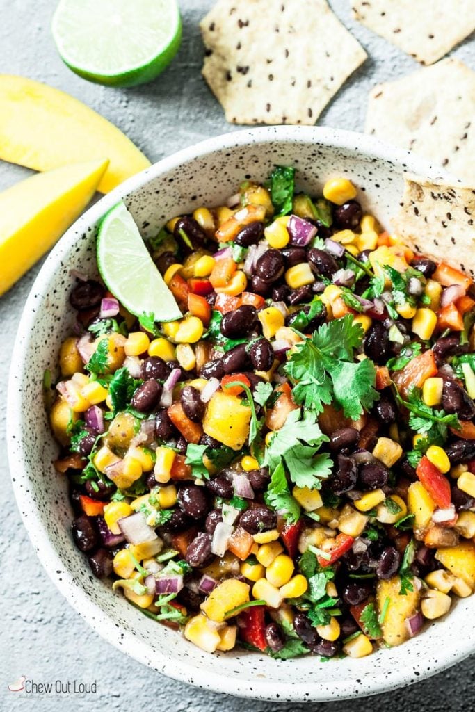 mango black bean salsa dip mango salsa black bean dip