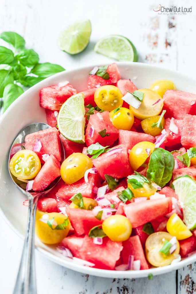 watermelon salad recipe fruit salad summer salad