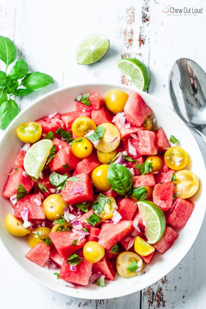 watermelon salad recipe fruit salad summer salad