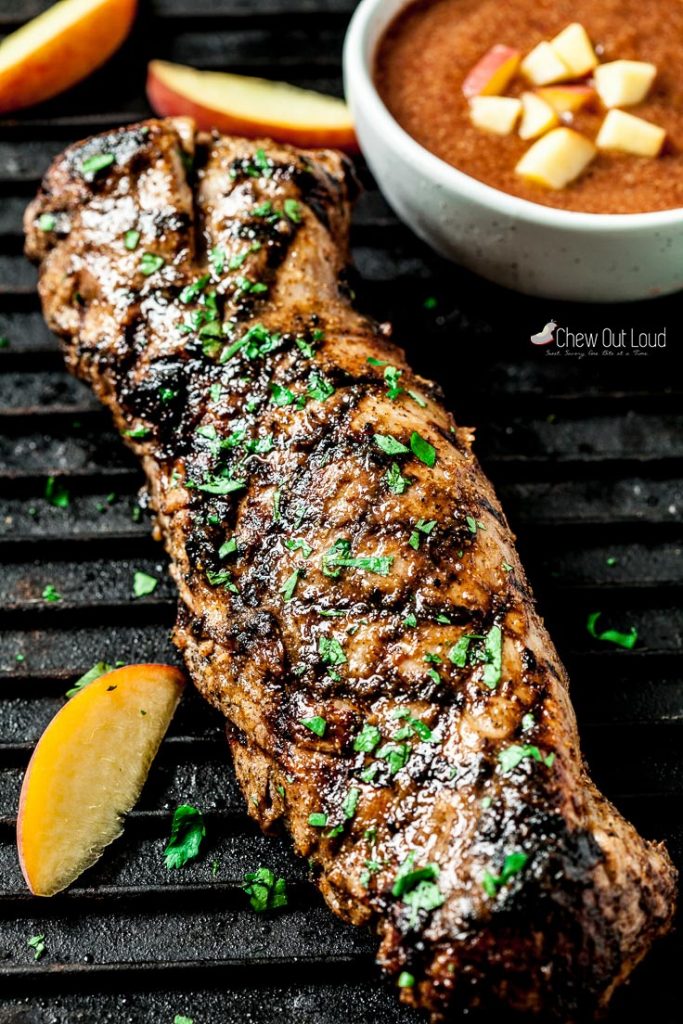 Peach BBQ Pork Tenderloin Recipe Chew Out Loud