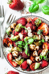 strawberry caprese salad