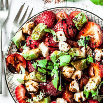 strawberry caprese salad