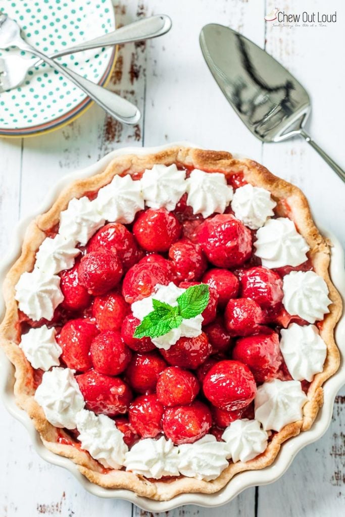 fresh strawberry pie recipe, homemade strawberry pie, best strawberry pie, easy strawberry pie