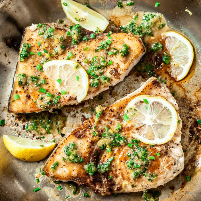 Lemon Garlic Swordfish Recipe Chew Out Loud