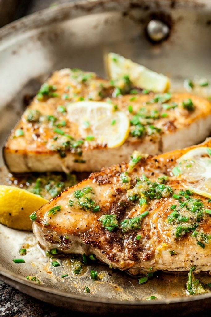 lemon garlic swordfish recipe fish recipe 