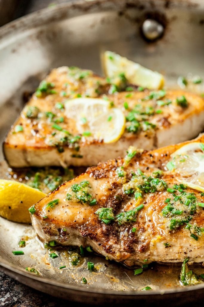 Lemon Garlic Swordfish Recipe - Chew Out Loud