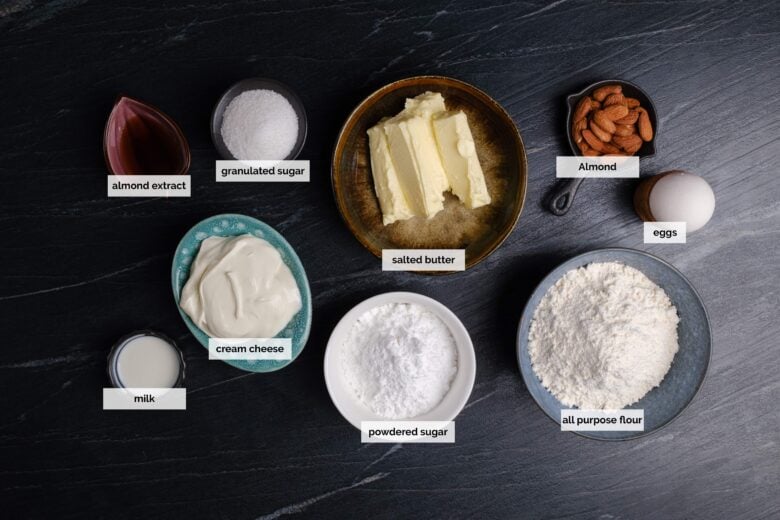 Almond Bars Ingredients