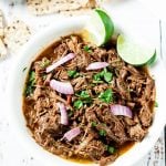 A pot of Beef Barbacoa