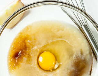 ingredients for apple oatmeal bars