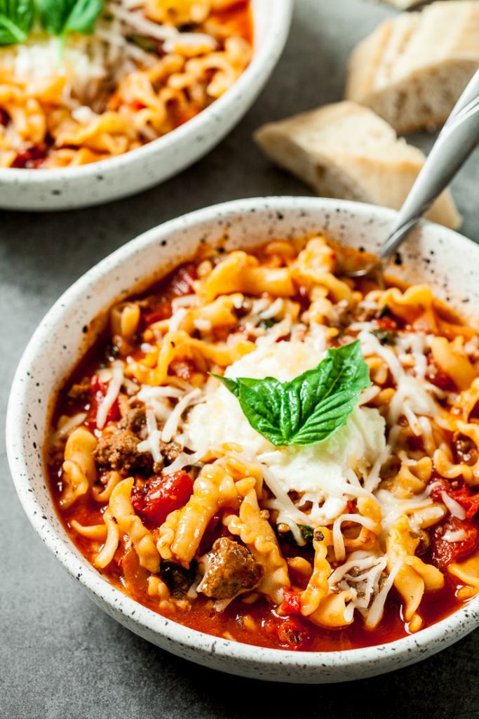 Easy Lasagna Soup Recipe - Chew Out Loud