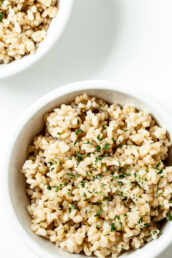 A bowl of Brown Rice