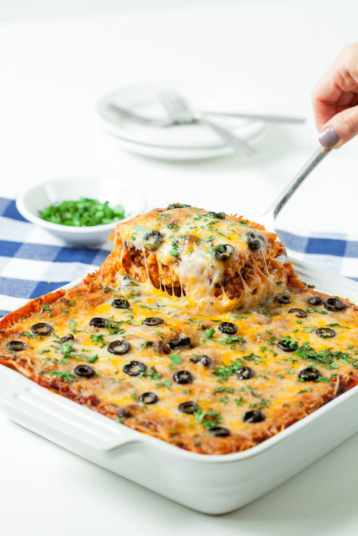 Mexican Breakfast Casserole Recipe (Gluten-free) | Chew Out Loud