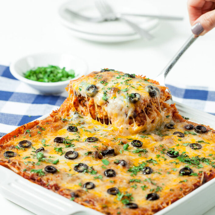 Mexican Breakfast Casserole Recipe (Gluten-free) | Chew Out Loud