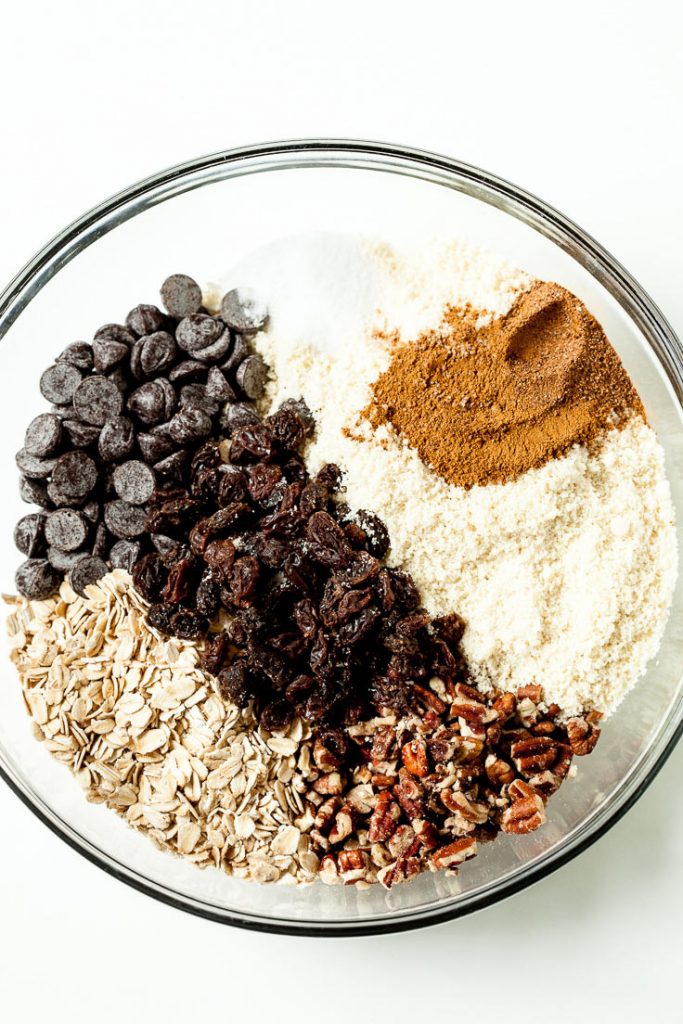 A bowl of dried ingredients 