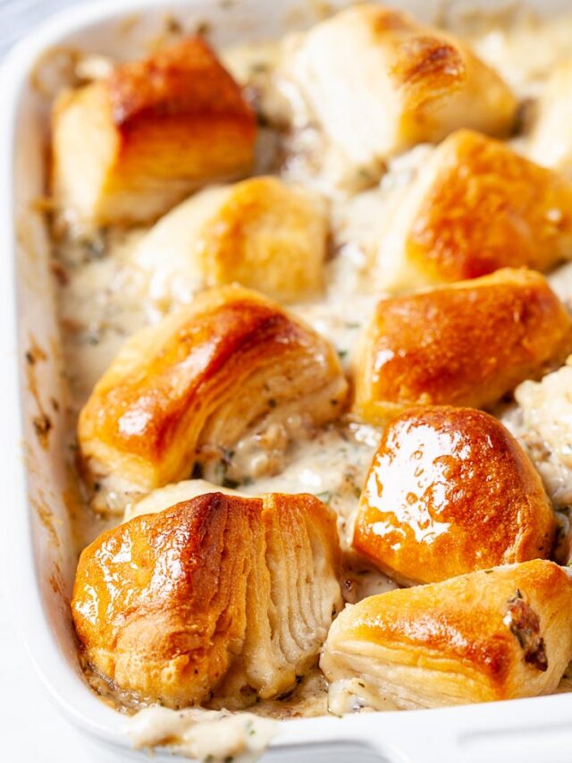 Biscuits and Gravy Casserole Chew Out Loud