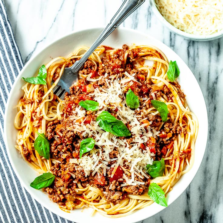 Pasta with Bolongnese Sauce