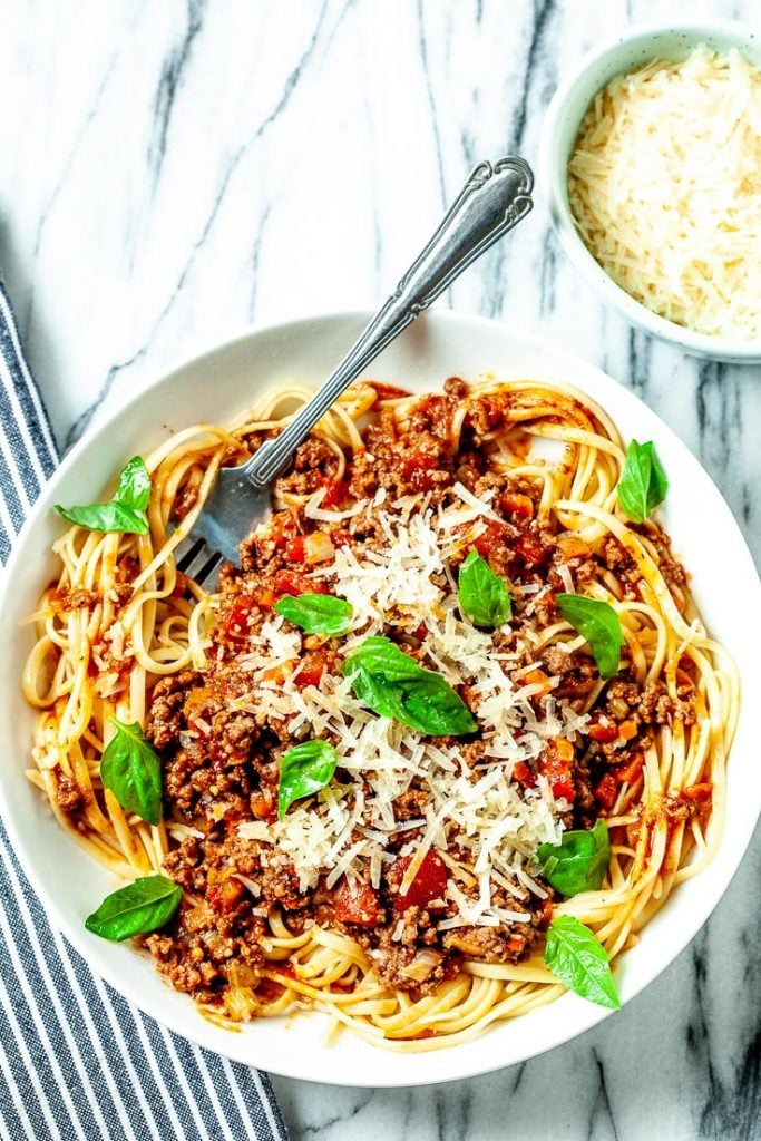 instant pot bolognese sauce, best bolognese sauce, bolognese pasta