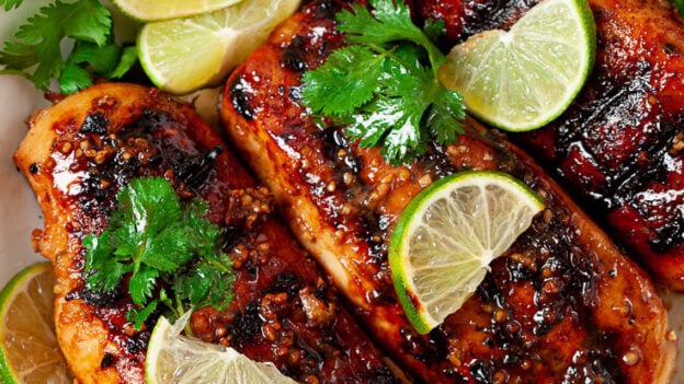 Grilled Chicken breast with Garlic Lime Marinade