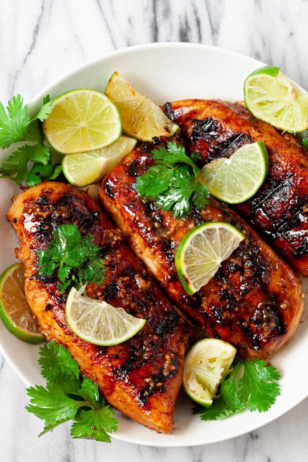 Grilled Chicken breast with Garlic Lime Marinade