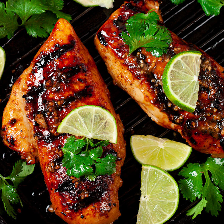 Grilled Chicken with Garlic Lime Marinade