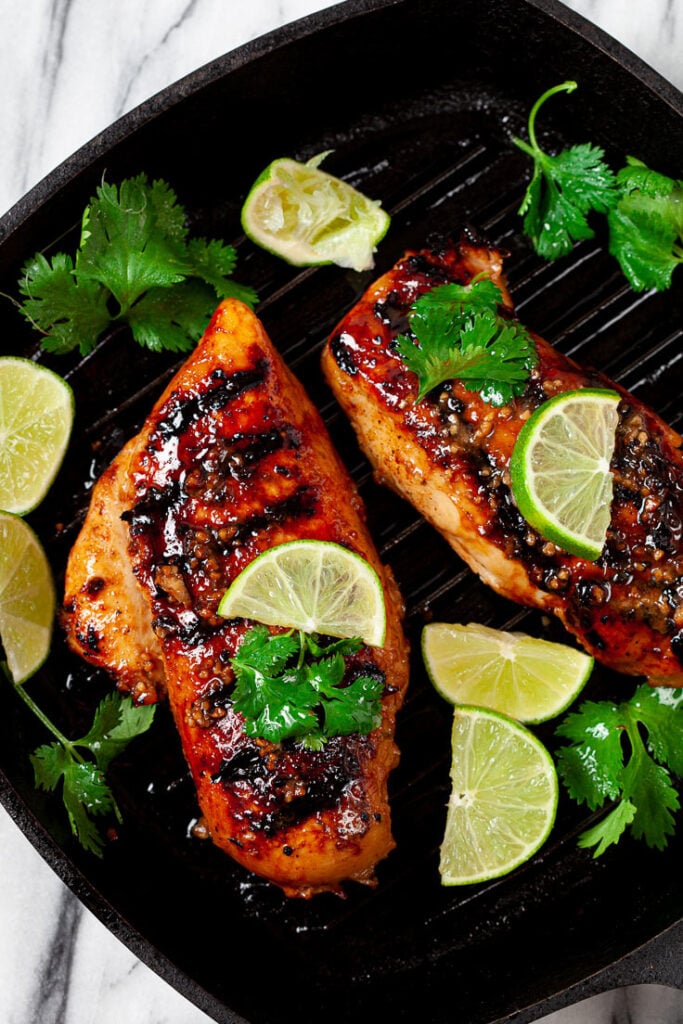 Grilled Chicken with Garlic Lime Marinade