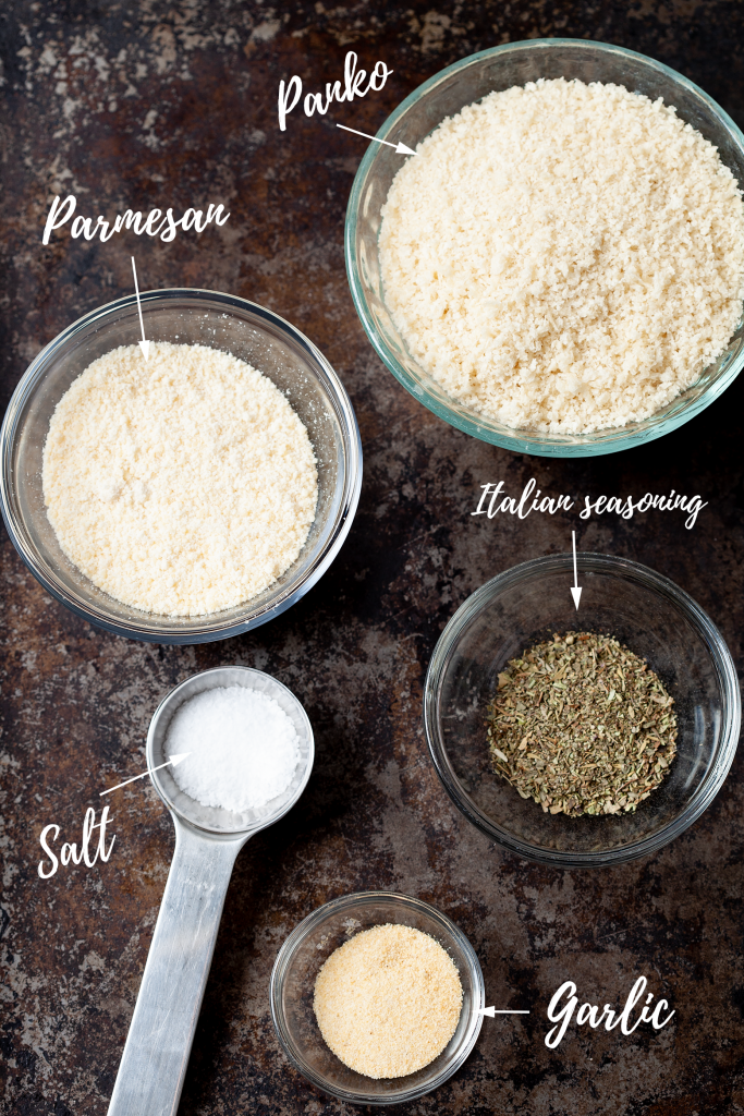 Dry ingredients for Crispy Baked Ravioli