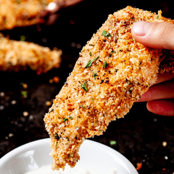 Crispy Baked Chicken Tenders (Panko) Chew Out Loud