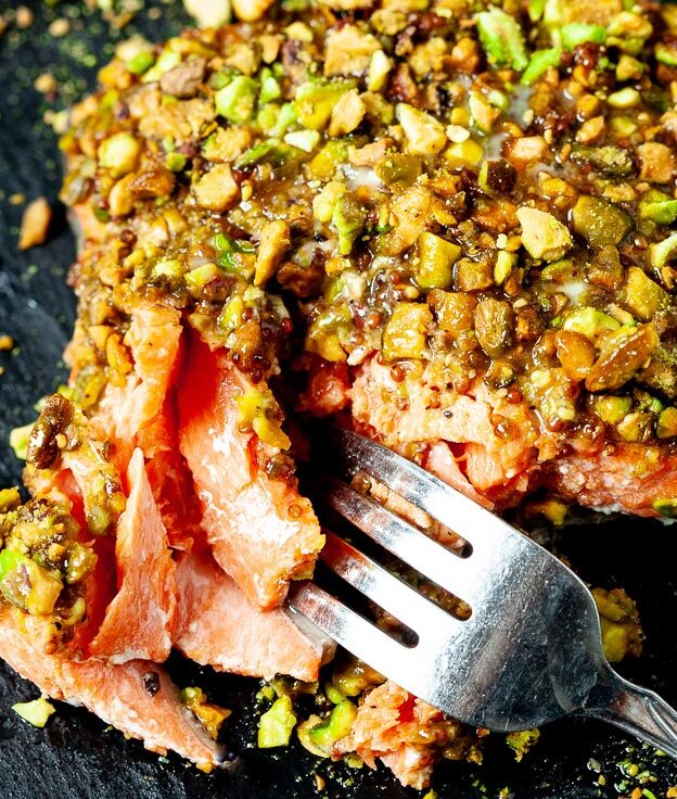 pistachio crusted salmon