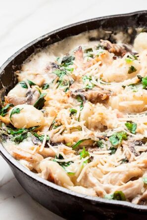 gnocchi recipe, gnocchi with chicken