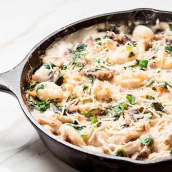 gnocchi recipe, gnocchi with chicken