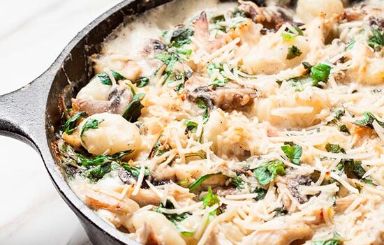 gnocchi recipe, gnocchi with chicken