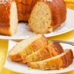 Banana Pudding Cake Slices