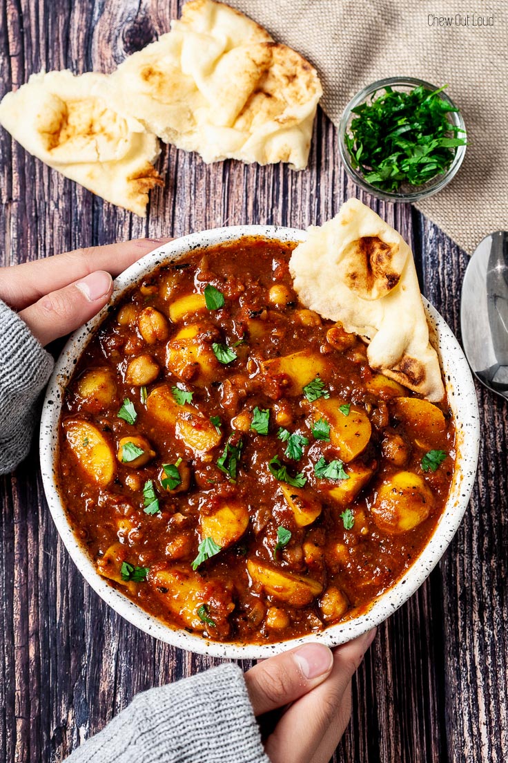 Chickpea Curry with Potatoes | Chew Out Loud