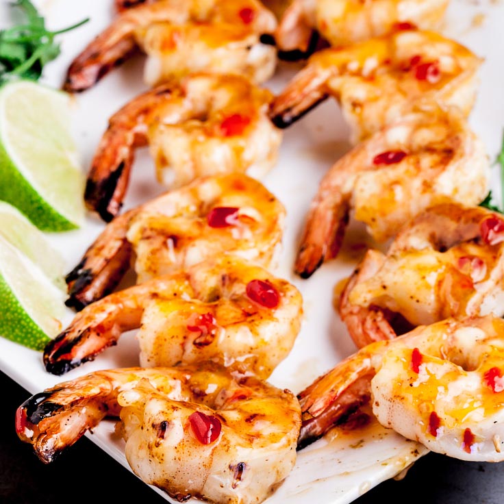 grilled shrimp kabobs or skewers