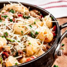 20-Minute, One-Pan Gnocchi with Sausage and Spinach-image