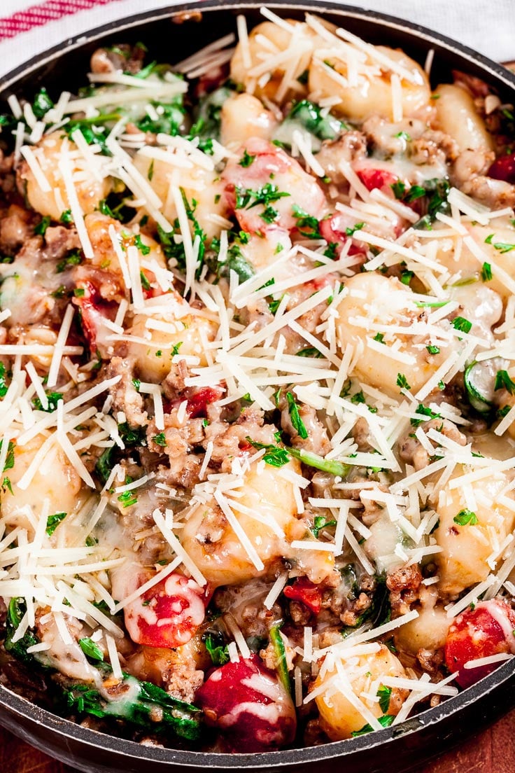30Minute, OnePan Gnocchi with Sausage Chew Out Loud