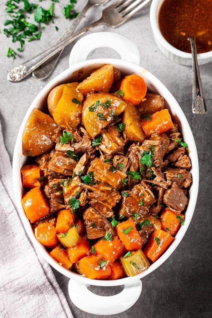 Instant Pot Beef Pot Roast with Potatoes and Carrots