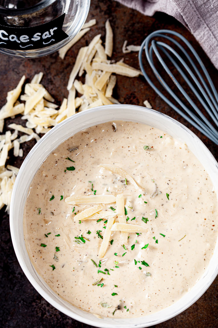 How to Make Creamy Caesar Dressing (GF) Chew Out Loud