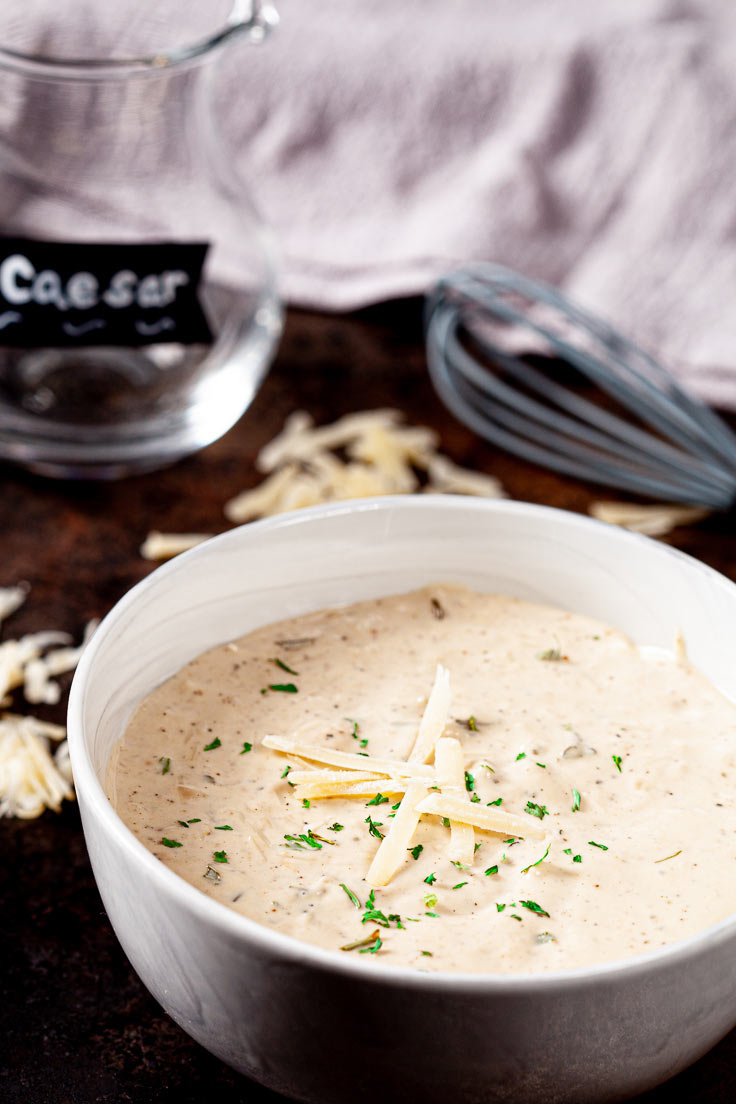 How to Make Creamy Caesar Dressing (GF) Chew Out Loud