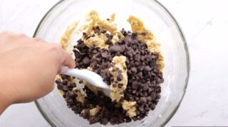 Bakery Style Chocolate Chip Cookies dough mix