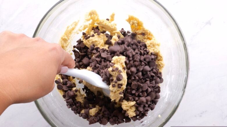 Bakery Style Chocolate Chip Cookies dough mix