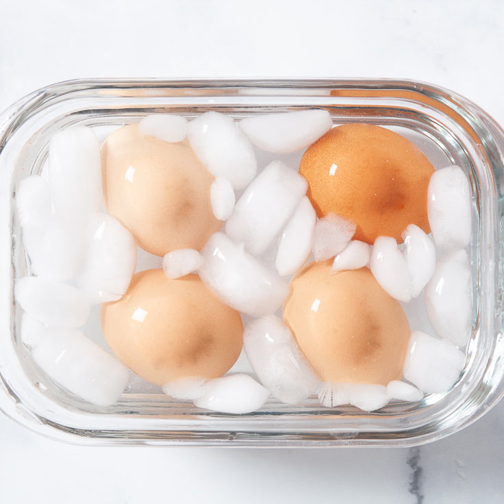 Boiled Eggs in Ice Water